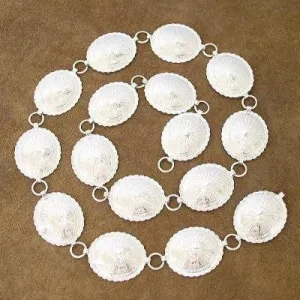 Silver Link Concho Belt
