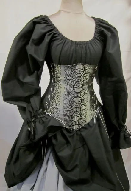 Skull Pirate Under-bust Corset