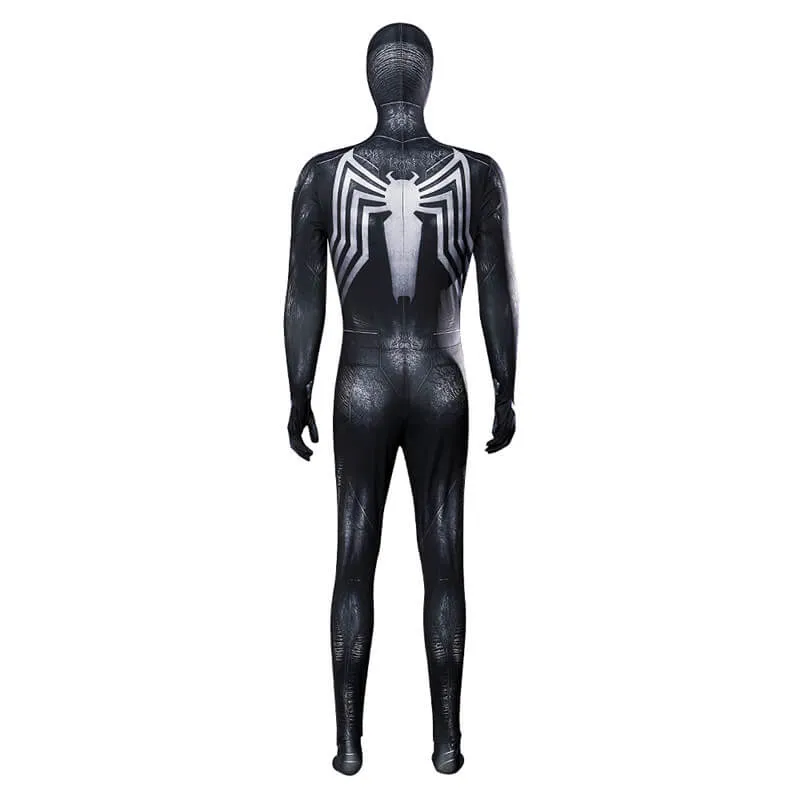 Spider-Man 2 Venom Symbiote Black Suit Cosplay Bodysuit Top Level