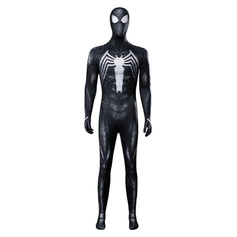 Spider-Man 2 Venom Symbiote Black Suit Cosplay Bodysuit Top Level