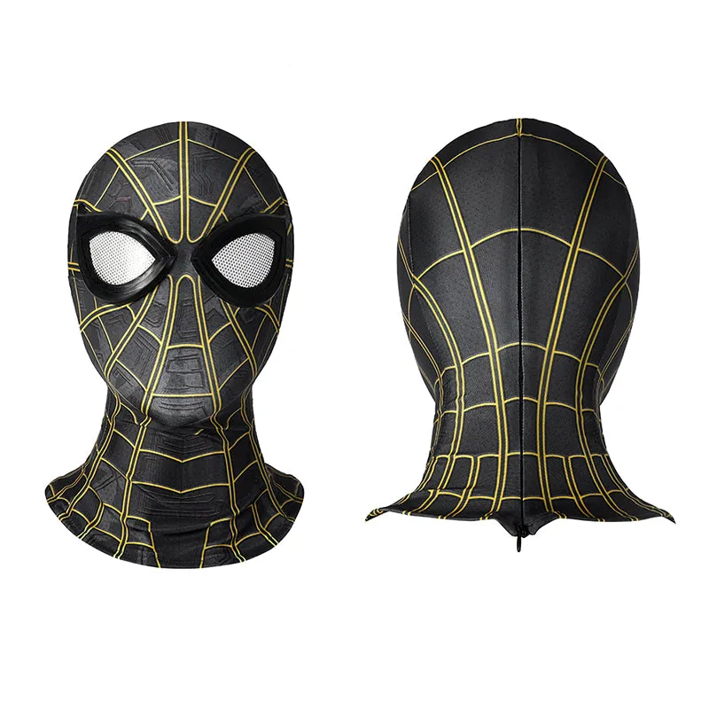 Spider-Man 3 Costume Spiderman No Way Home Peter Parker Cosplay Black Gold Jumpsuit