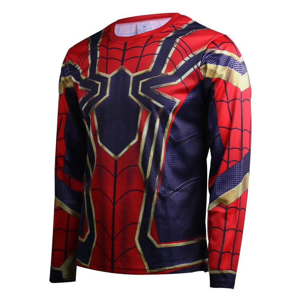 Spider-Man 3D 2018 Avengers Infinity War T-Shirt Spiderman Cosplay Long & Short Sleeve Shirt