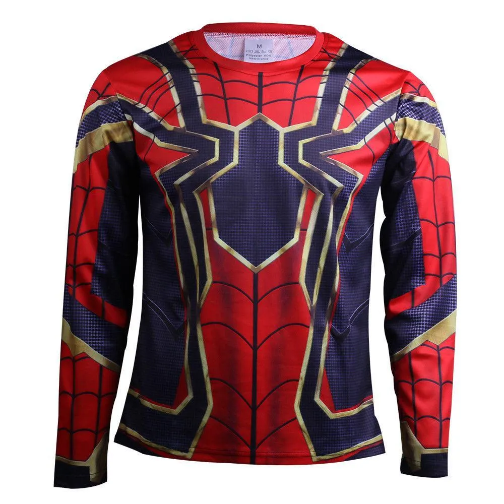 Spider-Man 3D 2018 Avengers Infinity War T-Shirt Spiderman Cosplay Long & Short Sleeve Shirt