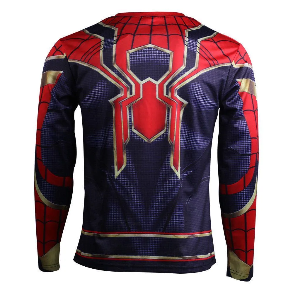 Spider-Man 3D 2018 Avengers Infinity War T-Shirt Spiderman Cosplay Long & Short Sleeve Shirt
