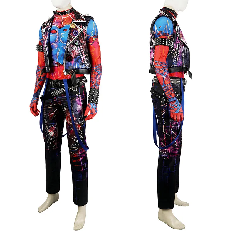 Spider-Man: Across the Spider-Verse Cosplay Hobie Brown Spider-Punk Costume Outfit