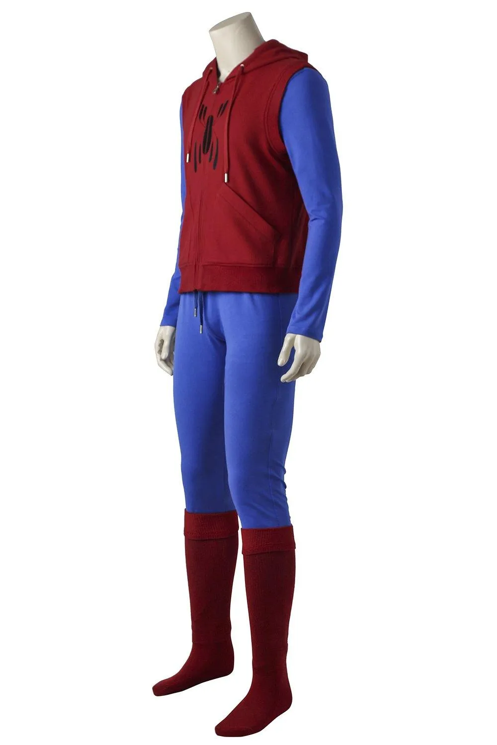 Spider-Man Homecoming Peter Parker Hoodie Zipper Jacket Cosplay Costume
