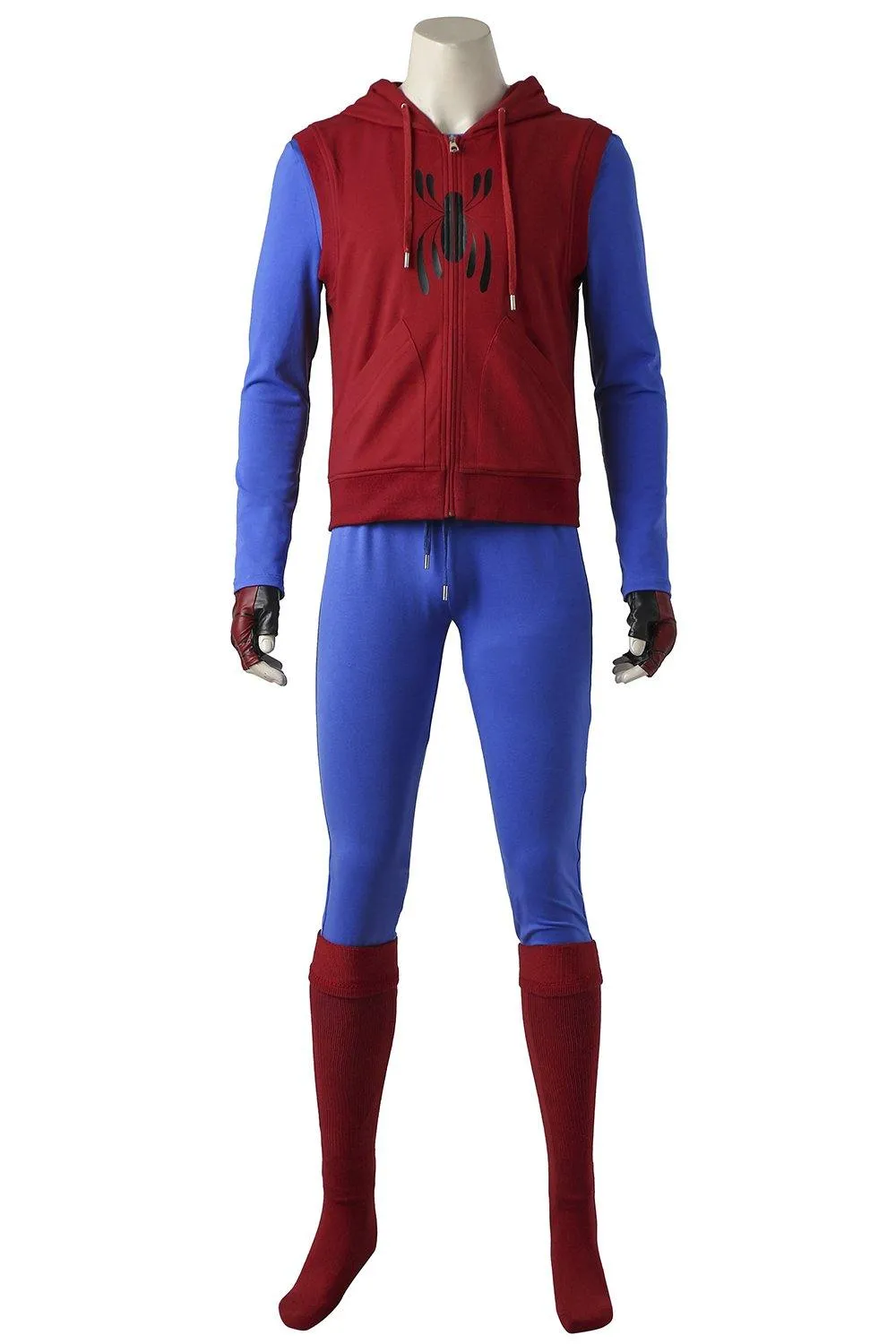 Spider-Man Homecoming Peter Parker Hoodie Zipper Jacket Cosplay Costume