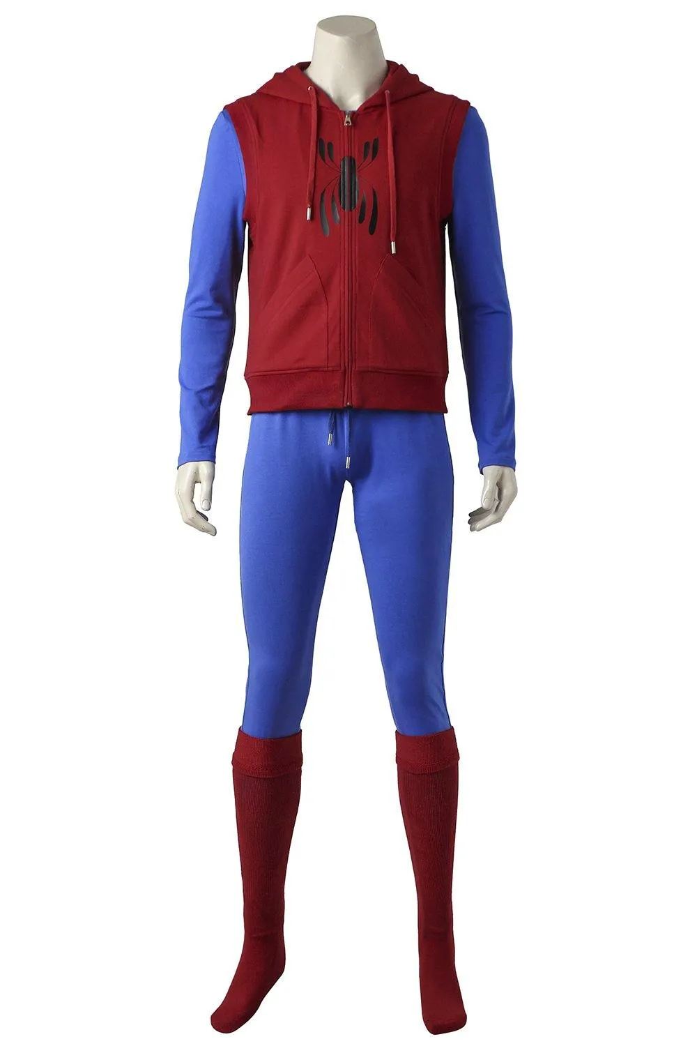 Spider-Man Homecoming Peter Parker Hoodie Zipper Jacket Cosplay Costume