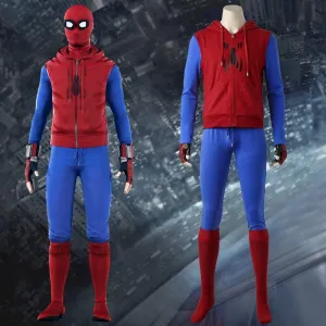 Spider-Man Homecoming Peter Parker Hoodie Zipper Jacket Cosplay Costume