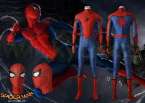 Spider-Man Homecoming Peter Parker Superhero Complete Cosplay Costume
