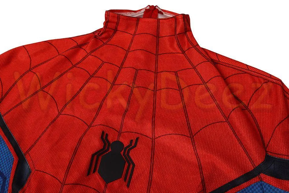 Spider-Man Homecoming Peter Parker Superhero Complete Cosplay Costume