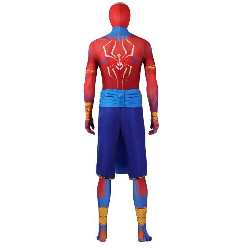 Spider-Man India Pavitr Prabhakar Jumpsuit Spider-Man Across the Spider-Verse 2023 Bodysuit Spiderman Costume