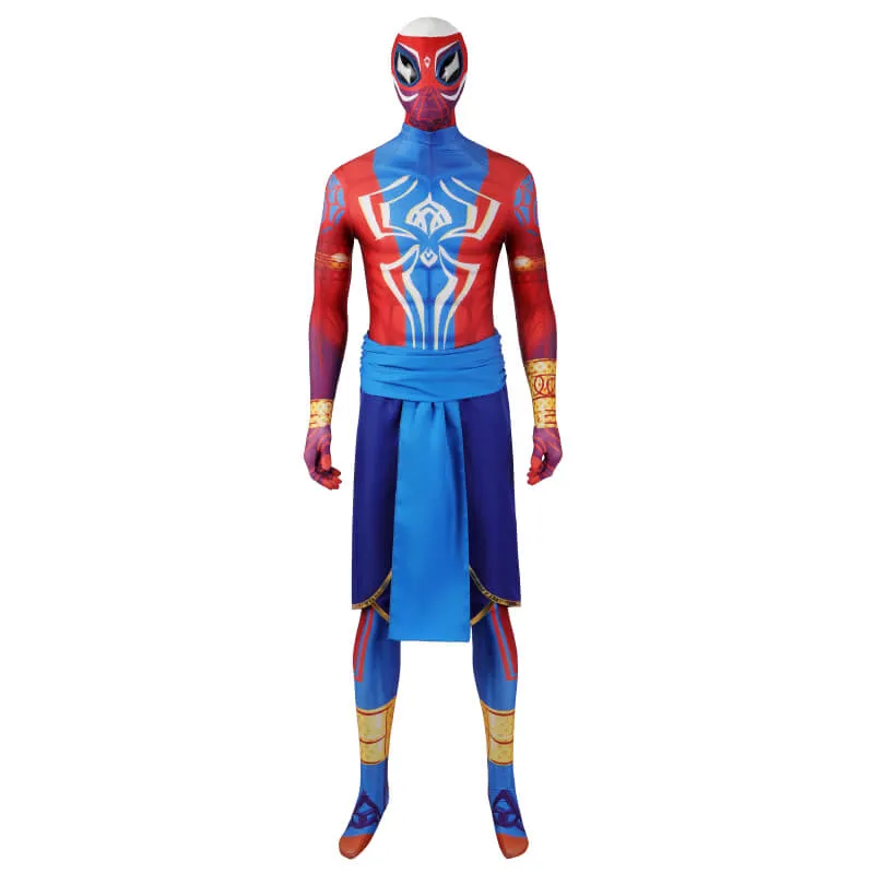 Spider-Man India Pavitr Prabhakar Jumpsuit Spider-Man Across the Spider-Verse 2023 Bodysuit Spiderman Costume