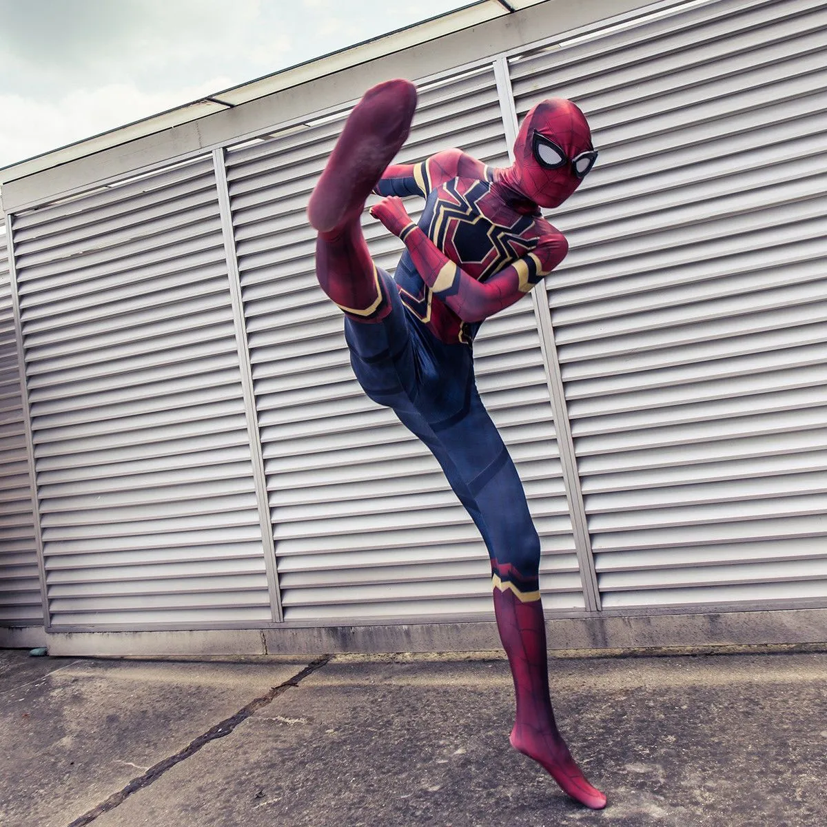 Spider-Man Infinity War Avengers 3 Kids Child Cosplay Costume Spiderman Jumpsuit