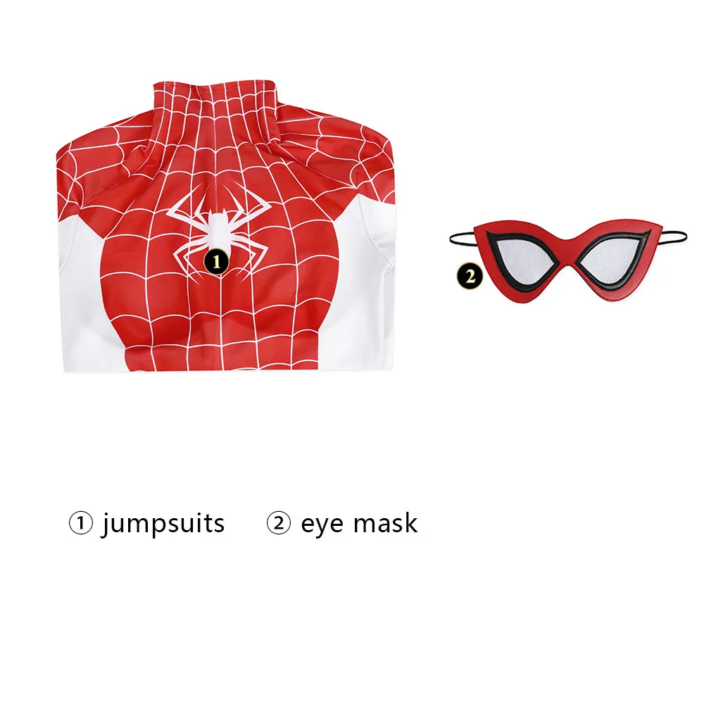 Spider-Man Mary Jane Watson Earth-18119 Crimson She-Devil Cosplay Costume Halloween Suit