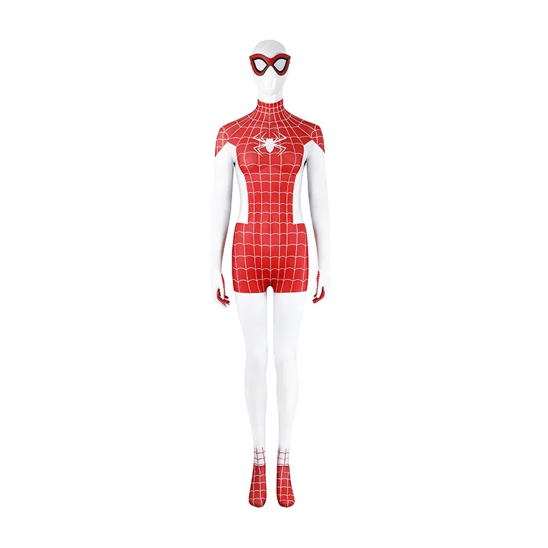 Spider-Man Mary Jane Watson Earth-18119 Crimson She-Devil Cosplay Costume Halloween Suit
