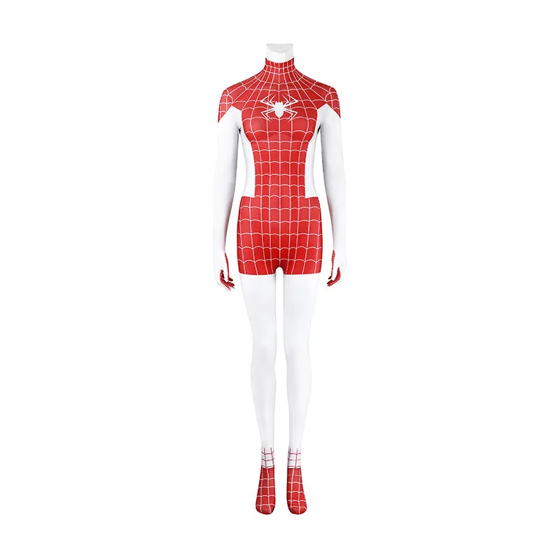 Spider-Man Mary Jane Watson Earth-18119 Crimson She-Devil Cosplay Costume Halloween Suit