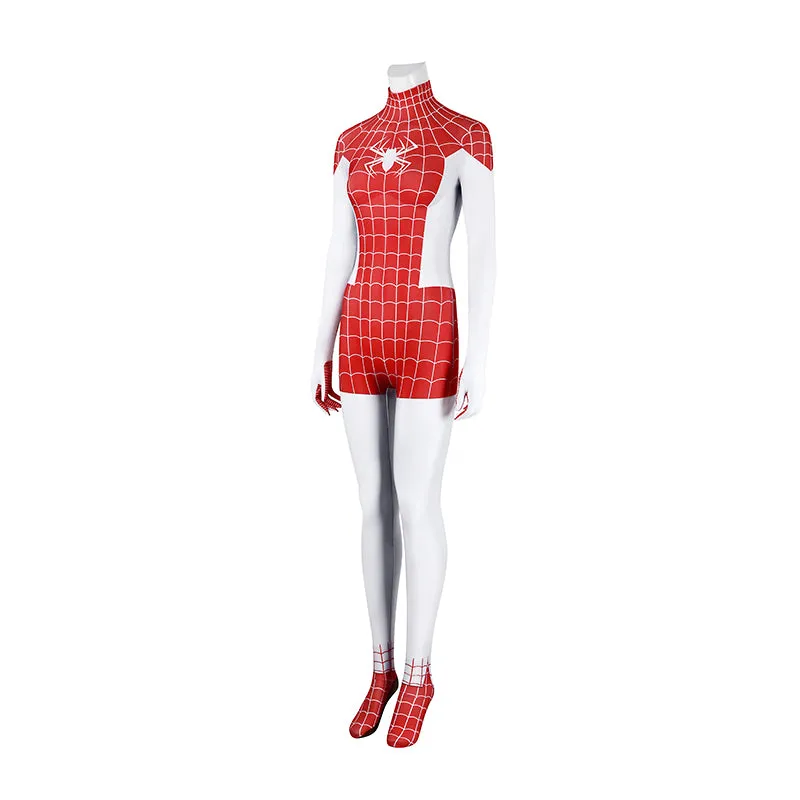 Spider-Man Mary Jane Watson Earth-18119 Crimson She-Devil Cosplay Costume Halloween Suit