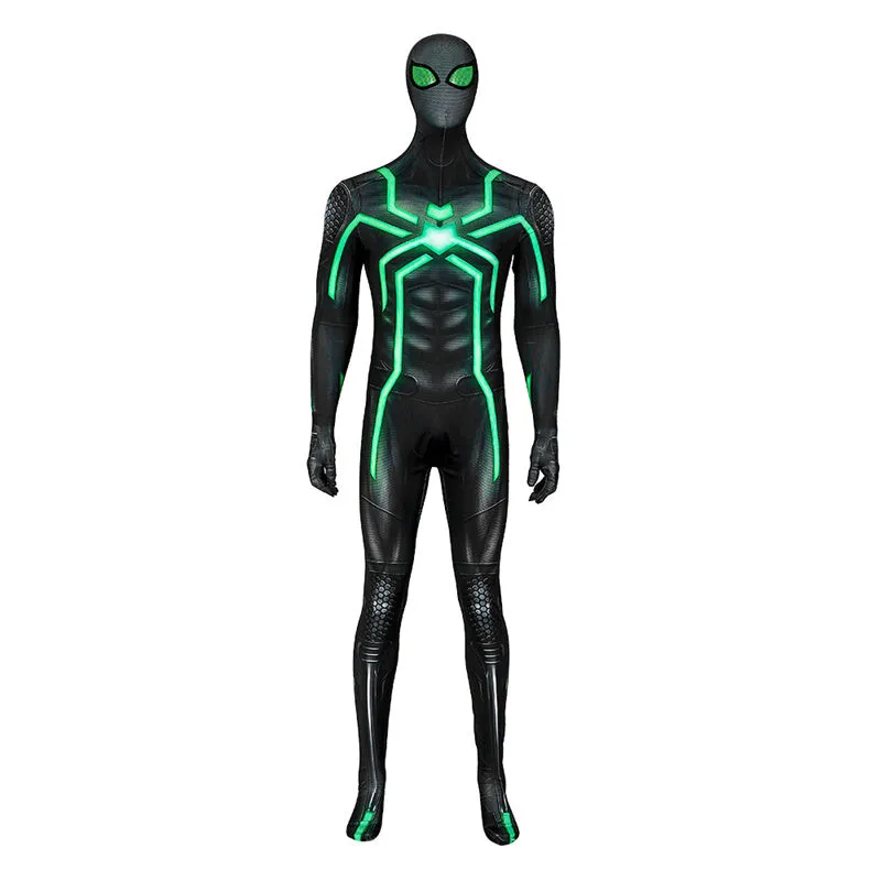 Spider-man PS4 Big Time Cosplay Costume Spider Man Stealth Suit Jumpsuit