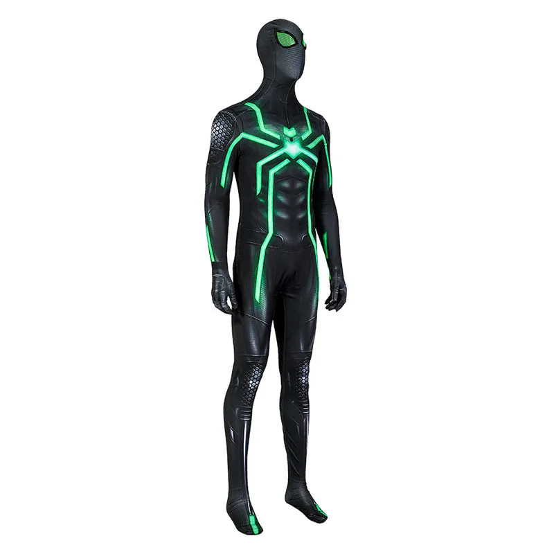 Spider-man PS4 Big Time Cosplay Costume Spider Man Stealth Suit Jumpsuit
