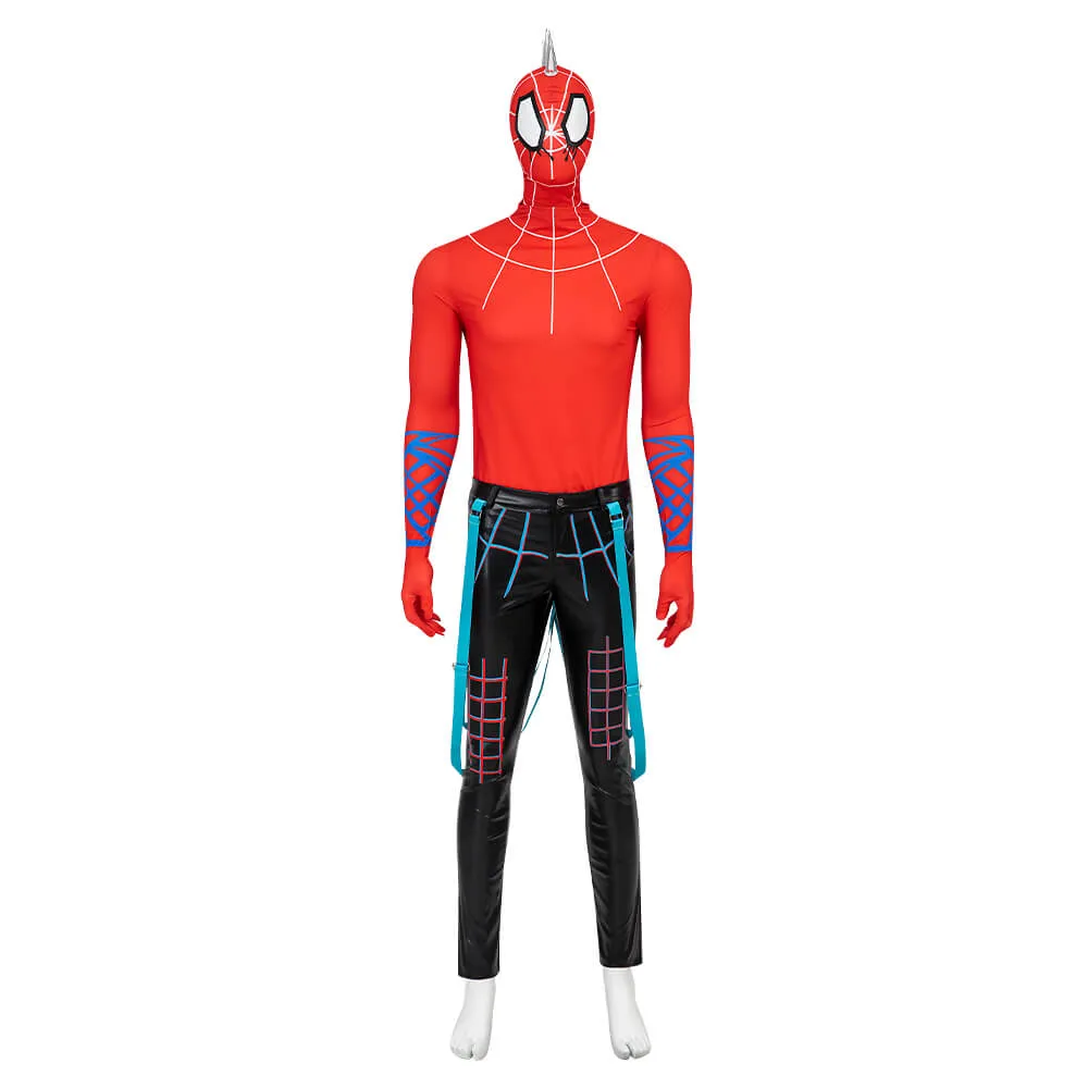 Spider-Punk Suit Spiderman Across The Spider Verse Bodysuit Halloween Costume 2023 ACcosplay
