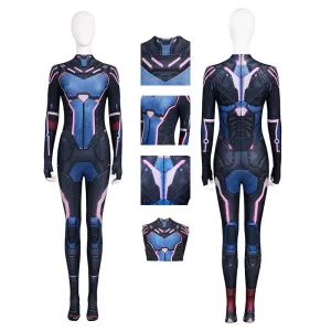 Split Fiction Mio Cosplay Costume Purple Jumpsuit Halloween Outfit ACcosplay