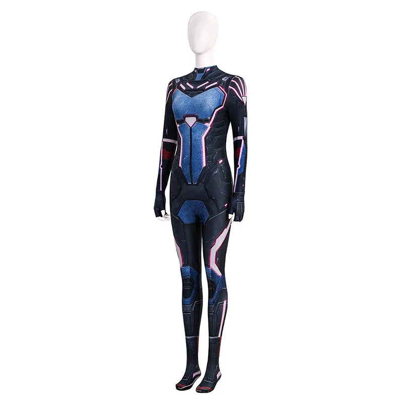 Split Fiction Mio Cosplay Costume Purple Jumpsuit Halloween Outfit ACcosplay