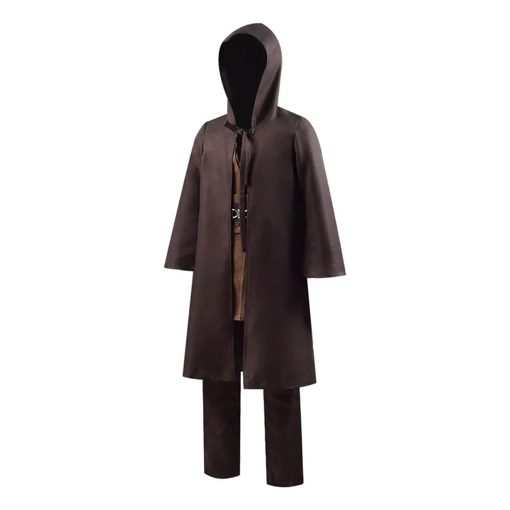 Star Wars Costumes Kids Obi-Wan Cosplay Costume Full Set Jedi Tunic Cloak Outfit Deluxe