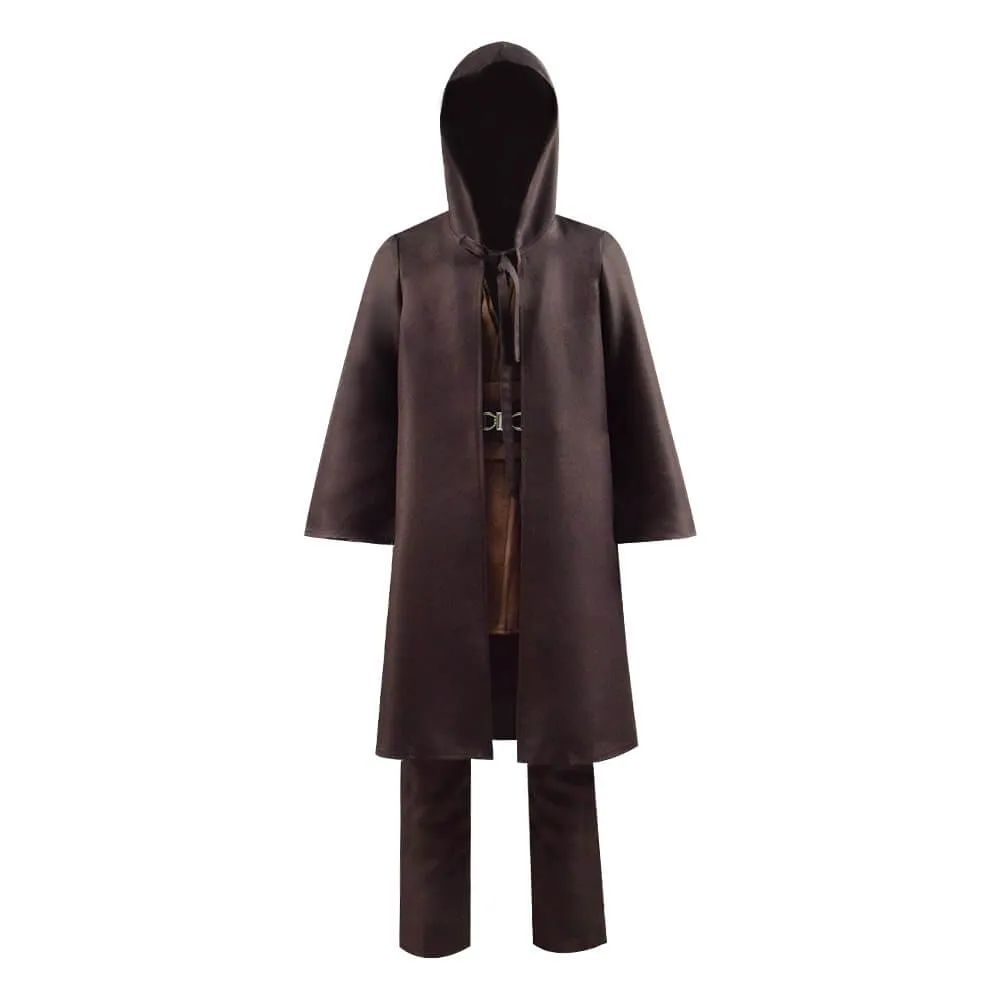 Star Wars Costumes Kids Obi-Wan Cosplay Costume Full Set Jedi Tunic Cloak Outfit Deluxe