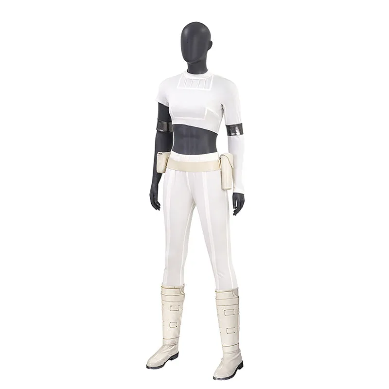 Star Wars Padme Amidala White Cosplay Costume Attack of the Clones Halloween Suit ACcosplay