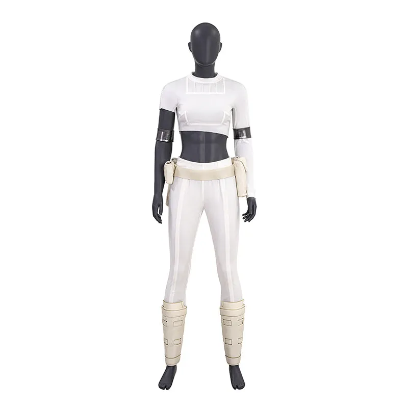Star Wars Padme Amidala White Cosplay Costume Attack of the Clones Halloween Suit ACcosplay