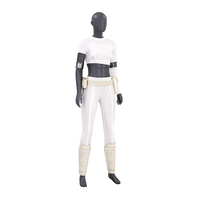Star Wars Padme Amidala White Cosplay Costume Attack of the Clones Halloween Suit ACcosplay