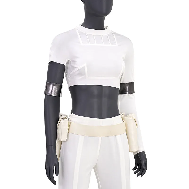 Star Wars Padme Amidala White Cosplay Costume Attack of the Clones Halloween Suit ACcosplay