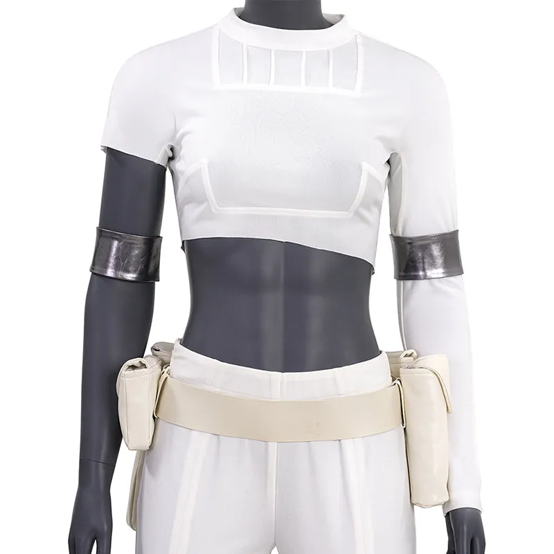 Star Wars Padme Amidala White Cosplay Costume Attack of the Clones Halloween Suit ACcosplay
