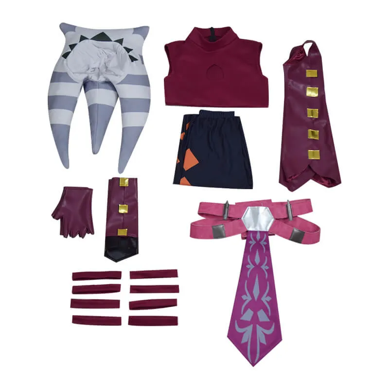Star Wars Rebels Ahsoka Tano Cosplay Costume Full Set Outfit