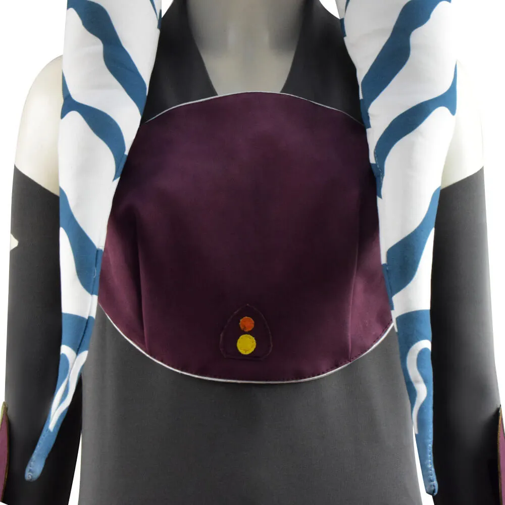 Star Wars Rebels Ahsoka Tano Cosplay Halloween Costume Adults