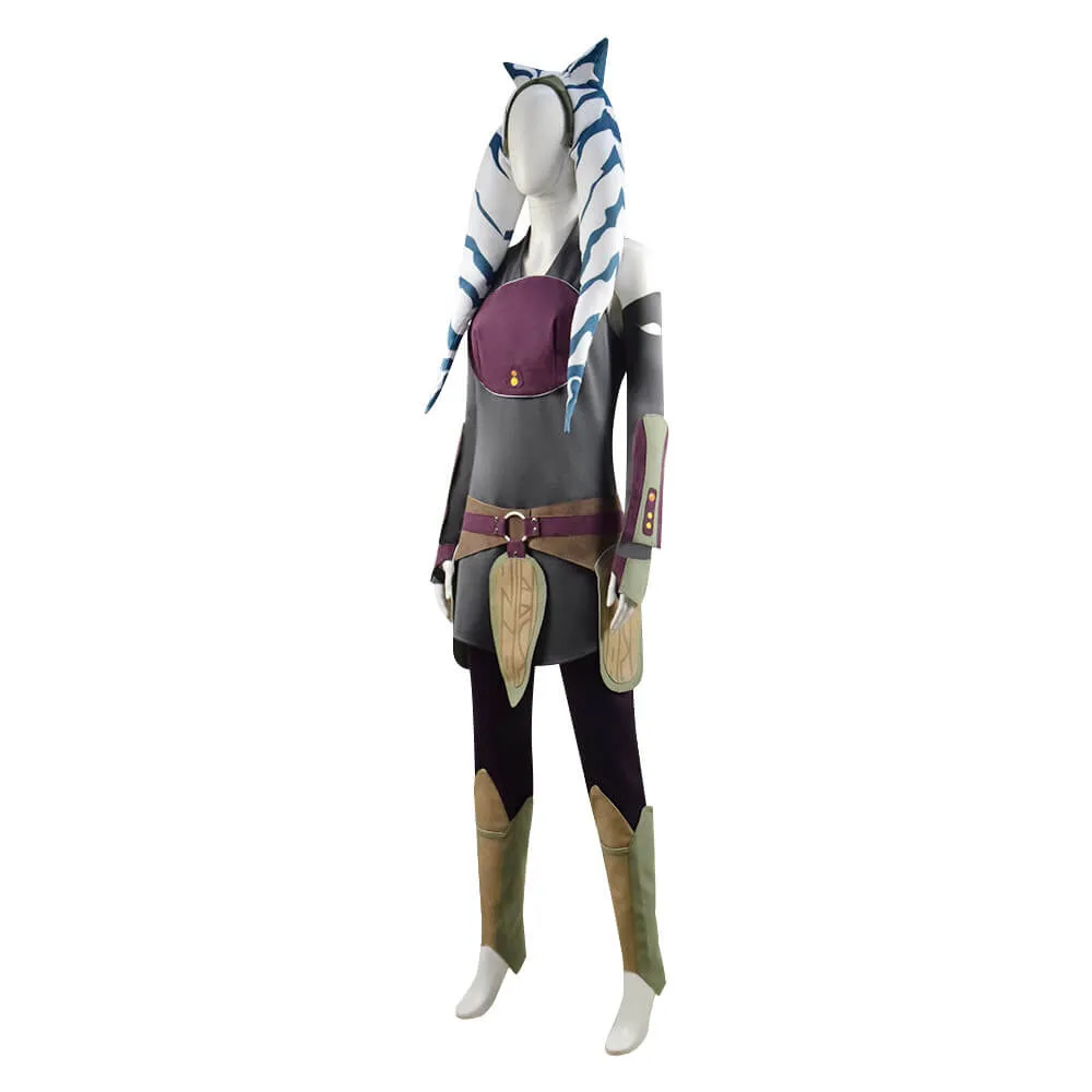 Star Wars Rebels Ahsoka Tano Cosplay Halloween Costume Adults