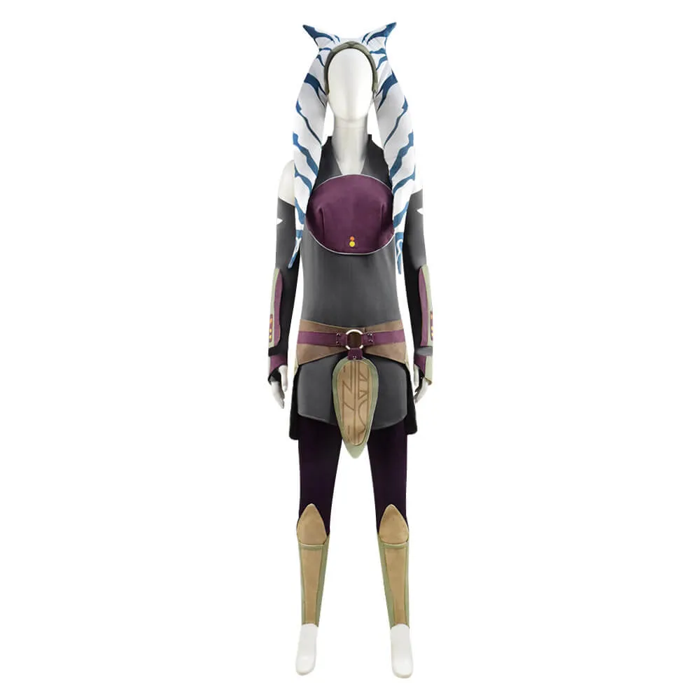 Star Wars Rebels Ahsoka Tano Cosplay Halloween Costume Adults