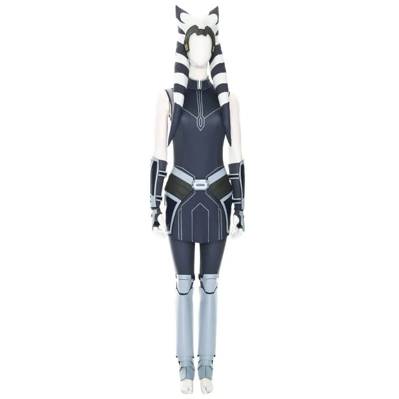 Star Wars The Clone Wars Ahsoka Tano Cosplay Costume Full Set Outfit
