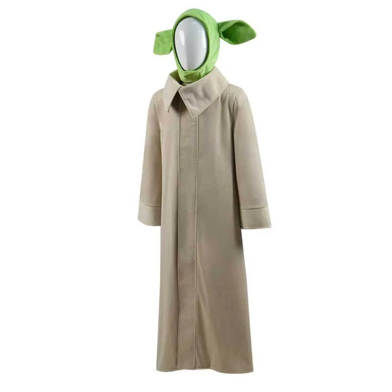 Star Wars The Mandalorian Baby Yoda Cosplay Costume Adult Kids New Version