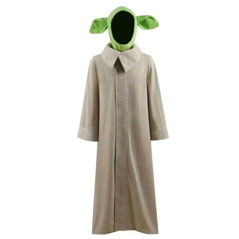 Star Wars The Mandalorian Baby Yoda Cosplay Costume Adult Kids New Version