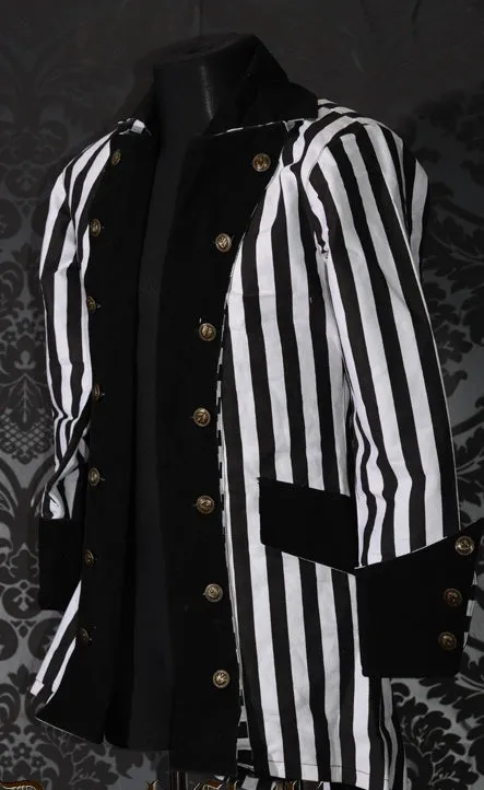 Steampunk Striped Pirate Jacket
