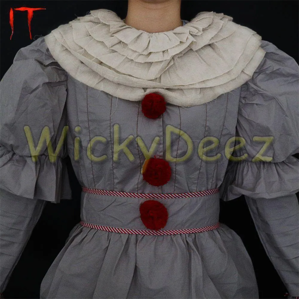 Stephen King's It Pennywise Full Cosplay Costume Halloween Suit