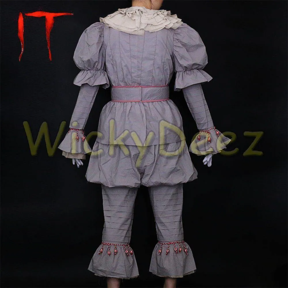 Stephen King's It Pennywise Full Cosplay Costume Halloween Suit