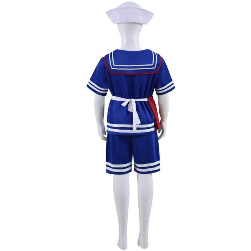 Steve Scoops Ahoy Costume Boys Stranger Things 3 Kids Steve Harrington Cosplay Steve Ice Cream Outfits