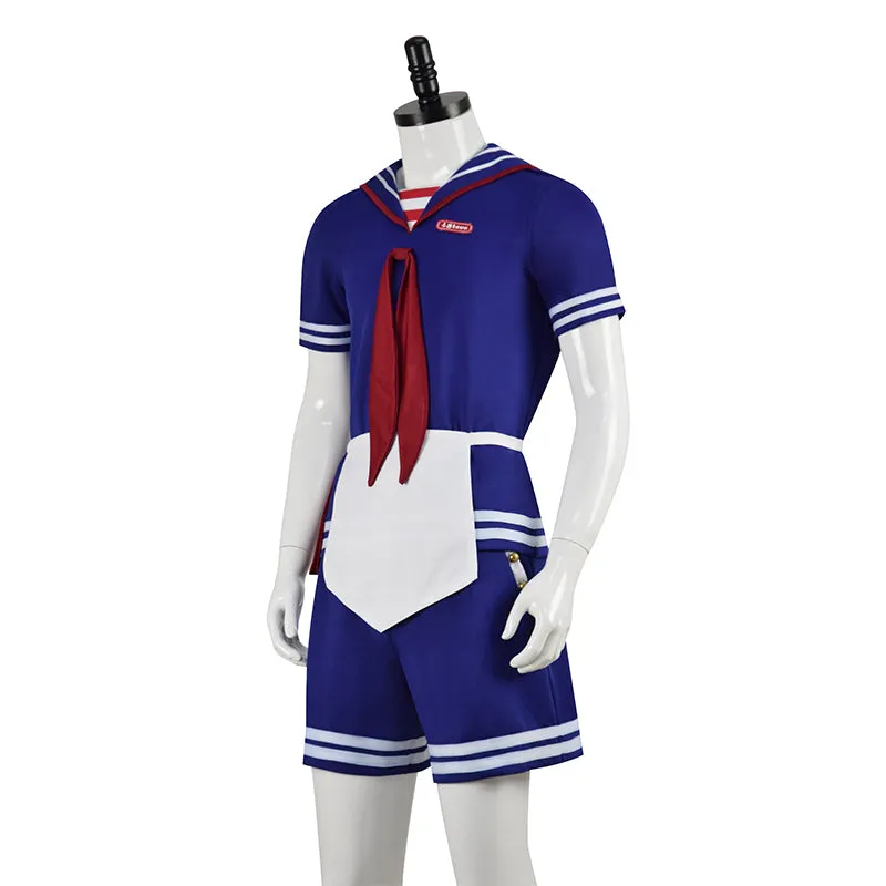 Steve Scoops Ahoy Costume Stranger Things 3 Steve Harrington Cosplay Steve Ice Cream Outfit
