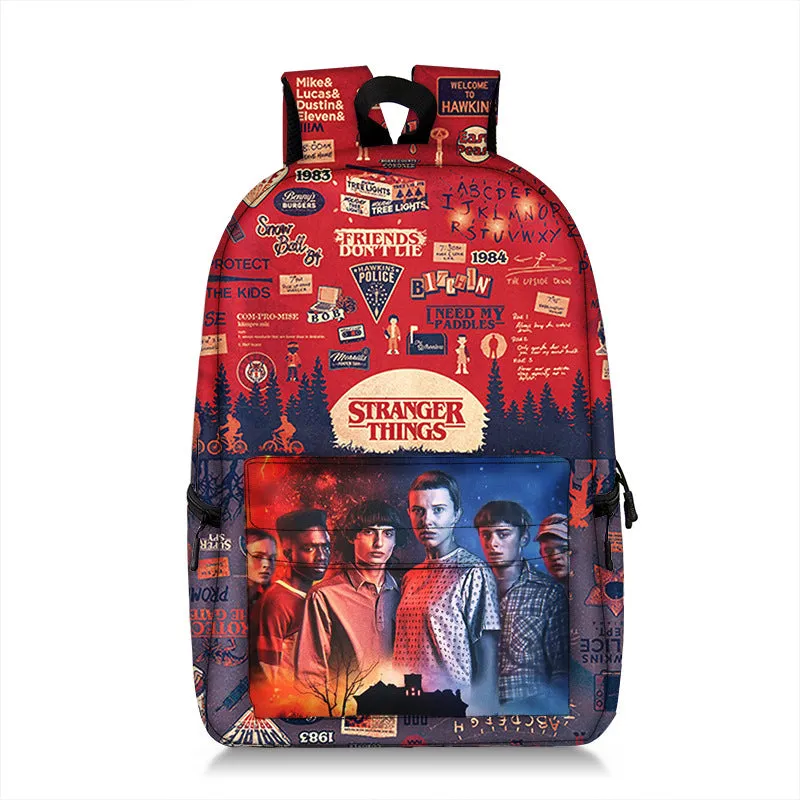 Stranger Things Backpack School Bag fashion Print Youth Bag Ideal Present