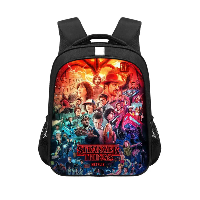 Stranger Things Season 4 Backpack School Bag Teen Girls Boys Bookbag Student Bag Ideal Present