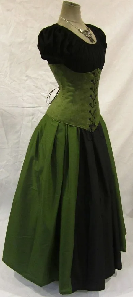 Suede Under-Bust Corset