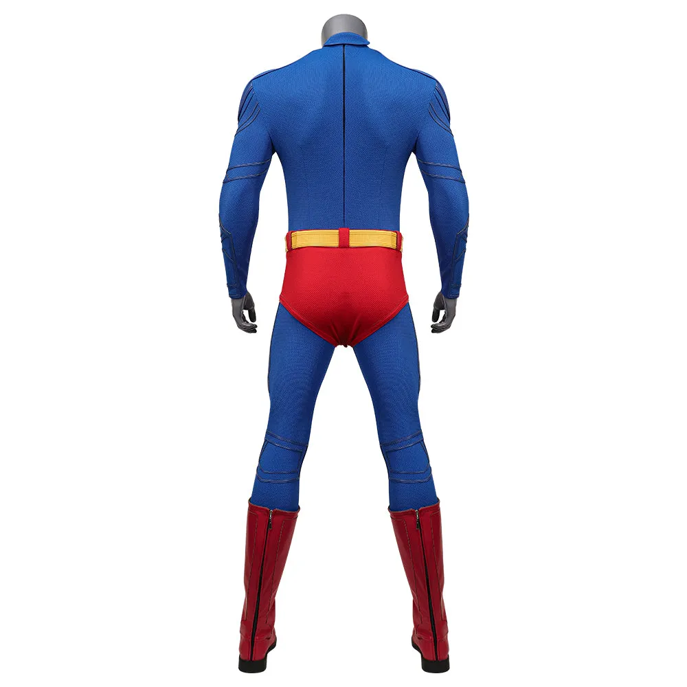Superman Cosplay Costume Superhero Superman Clark Kent Jumpsuit Cape Suit
